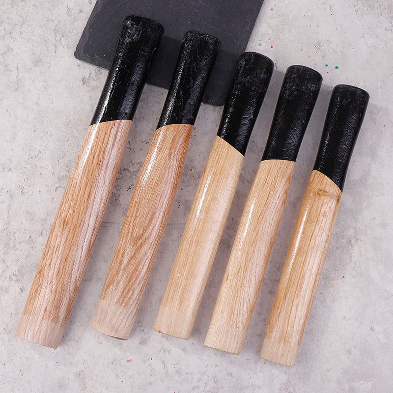 Eisen Quadratischer Hammer Holzgriff Hickory Beil Griff Gebogene Achsen Ersatzhammer Holz für Stahlnagel Klaue