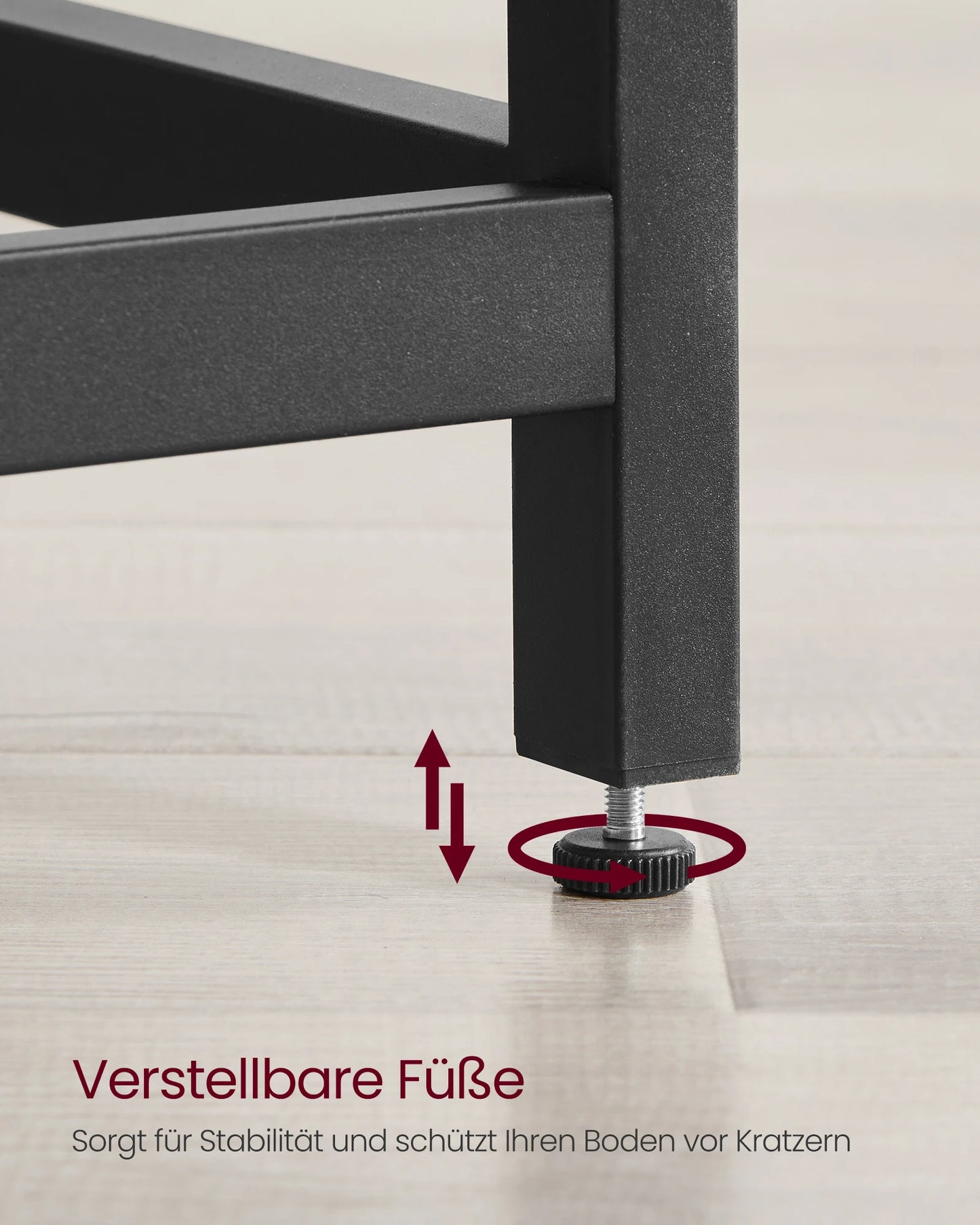 VASAGLE L-förmiger Schreibtisch, Gaming-Tisch, 149 x 149 x 76 cm, Eckschreibtisch für Arbeitszimmer, Homeoffice