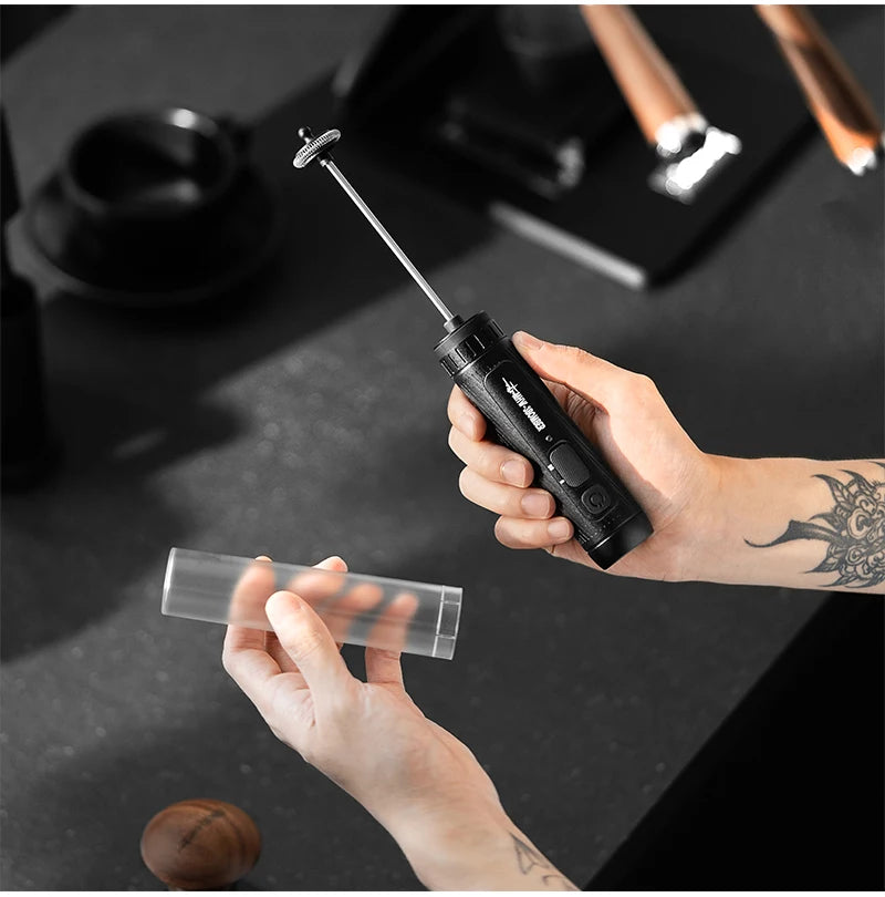 MHW-3BOMBER Official Electric Milk Frother Portable Home Barista Tools Kitchen Accessories