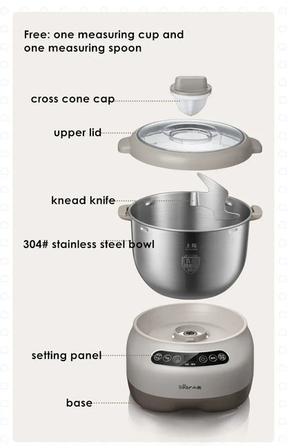 220V 7L Dough Maker flour mixers ferment dough Mixer Bread Kneading Stirring machine