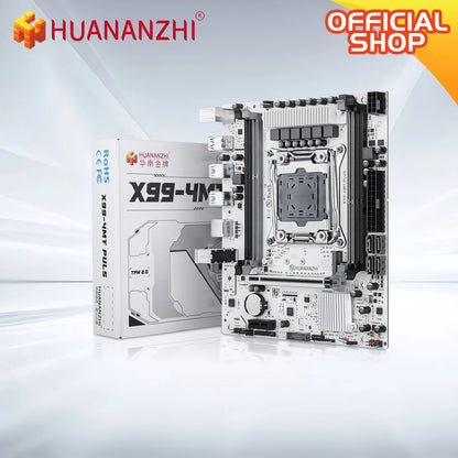 HUANANZHI X99 4MT plus LGA 2011-3 Xeon Motherboard - DDR3 Memory Support NVMe SATA for Gaming & Business Use with TPM2.0.