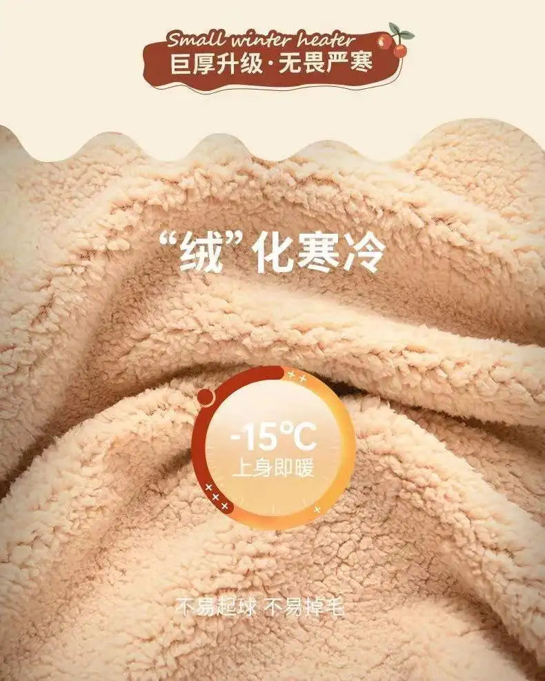 Women Hoodies Sweatshirt Letter Printing Lamb Velvet Thickened Street Warm Pullover Loose Crewneck Brown Hoodies Woman Clothing.