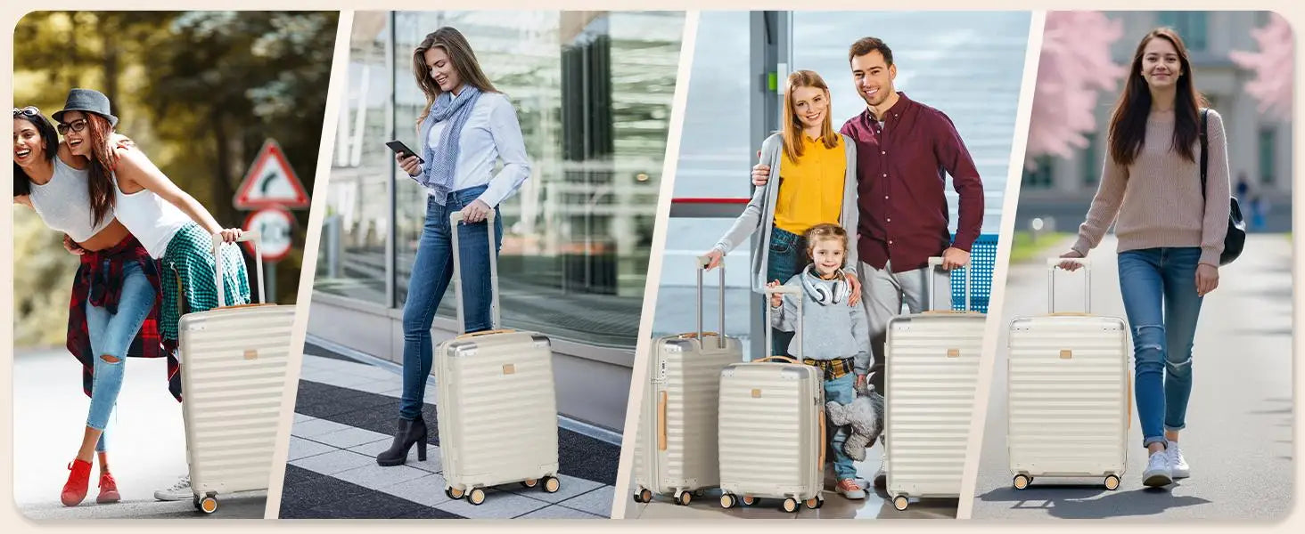 20-Zoll-Handgepäckkoffer, langlebig, leicht, TSA-Schloss, Spinner Wheels.