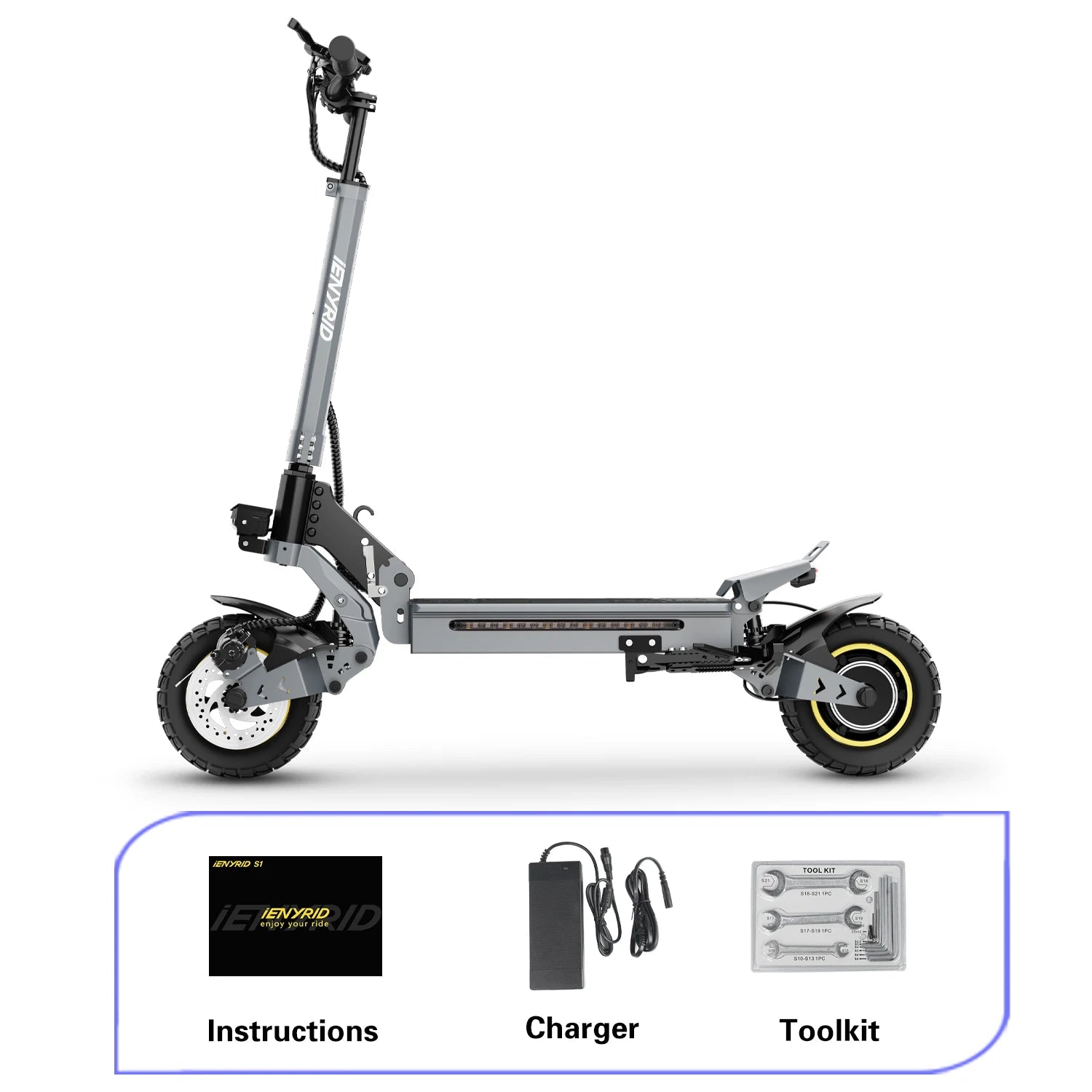 iENYRID S1 Foldable Adult Electric Scooter E-Scooter 45 km/h Electric Kick Scooter 800W Skateboards 48V 15Ah Kickboard.