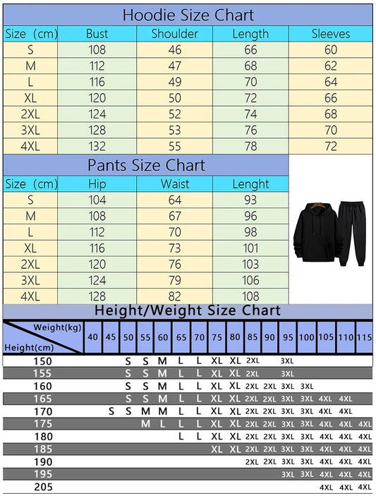 Men's Sportswear Sweatshirt + Pants 2piece Set Autumn Winter Daily Casual Sporty Jogging Suit Male Urban Fashion Hoodie Outfits.