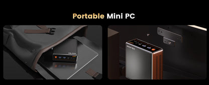 PELADN Gaming WO-4 Mini PC AMD Ryzen 5 7640HS(6 Cores，Up to 5.0GHz) 32GB Dual DDR5 1TB PCIe3.0 SSD Quadruple 4k Display support.
