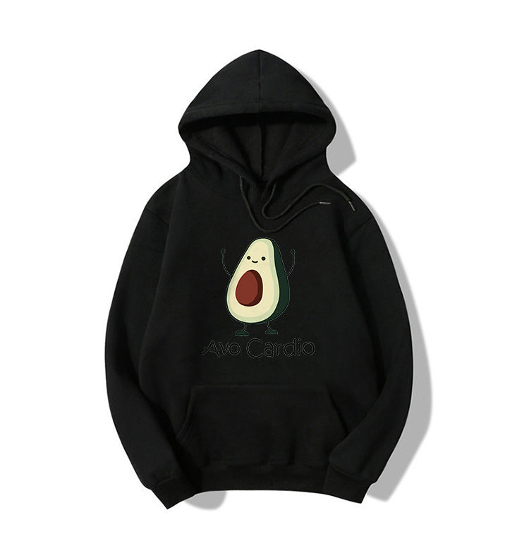 Blessyuki niedlichen Avocados Muster druck lässige Hoodies Frauen Herbst Winter neue einfache Langarm Student Sweatshirt plus Größe Top.