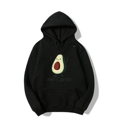 Blessyuki niedlichen Avocados Muster druck lässige Hoodies Frauen Herbst Winter neue einfache Langarm Student Sweatshirt plus Größe Top.