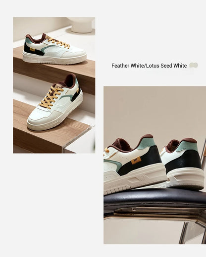 361 Degrees Men's Board Shoes Spring New Casual Versatile Thick Soled Leather Comfortable Trendy Durable Male Sneaker 672516615