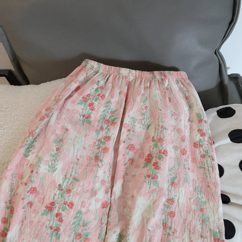 Autumn and Winter Pajamas Women Long Sleeve Pants Cardigan Sweet Print Cartoon Student Plus Size Loungewear Two-Piece Set.