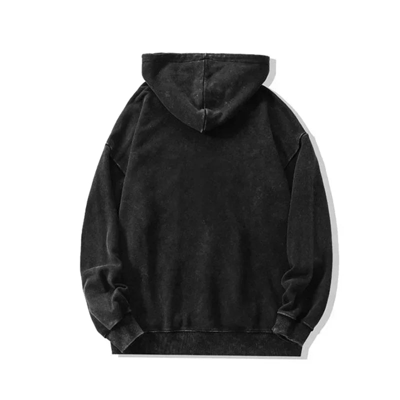 Blessyuki Herbst Winter Gothic Streetwear Print Hoodies Frauen neue lässige Retro gewaschen Plus Size Pullover weibliche Baumwolle Top