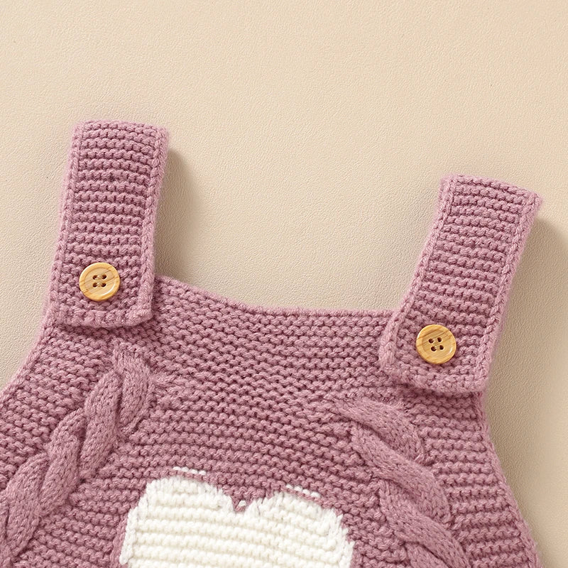 Baby Strampler Ärmellose Neugeborene Mädchen Gestrickte Strap Overalls Playsuits 0-18m Einem Stück Infant Outwear Overalls Kinder Kleidung.