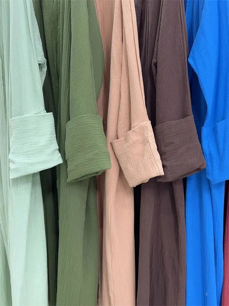 Modest Kimono Abaya Dubai Muslim Sets Islam Kaftan Dresses Kebaya Robe Femme Musulmane Abayas For Women Caftan Marocain Djellaba.