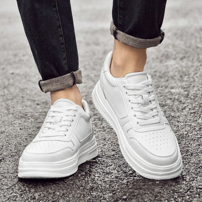 Man Lift Sneakers Men Booster Shoes Elevator  Height Increase Insole 6cm Leisure Fashion Sports  Plus Size 36-43