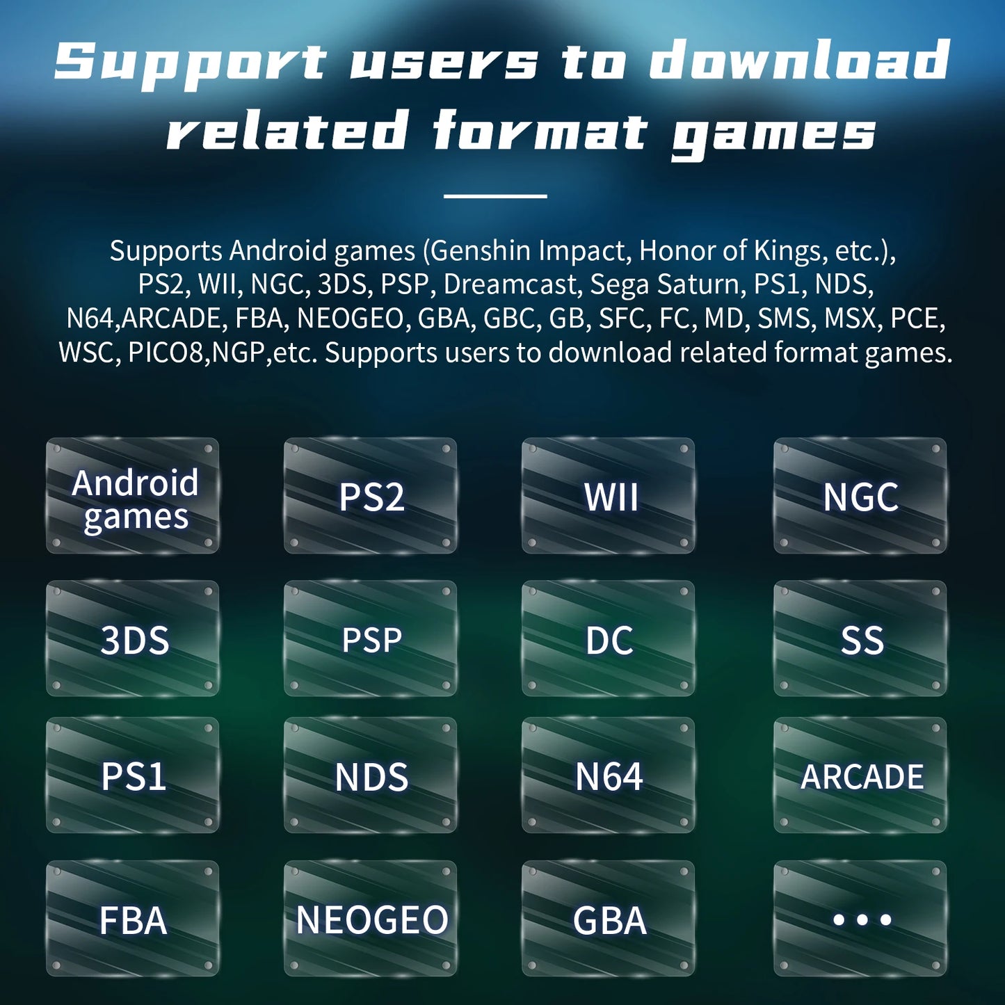 ANBERNIC RGCube Handheld Game Console Android 13 Game Player 3.95" IPS Screen Unisoc T820 RGB Lighting RG Cube dual high-Speaker.