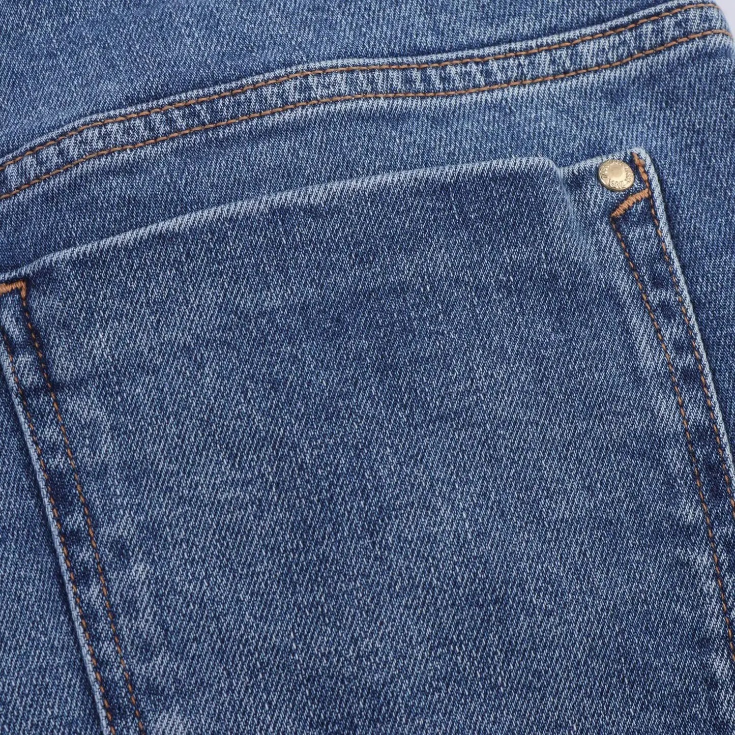 HH Women Denim Pant Sets Turn-Down Collar Long Sleeves Belt Autumn Coats+Pockets Loose High Waist Zipper Hemming Trousers