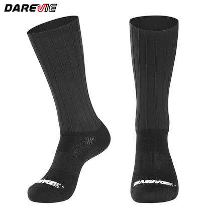 DAREVIE AERO Cycling Man Socks Pro Aerodynamics Socks Elastic Anti-Slip Men's Cycling Socks Outdoor Sports Bicycle Accessories.