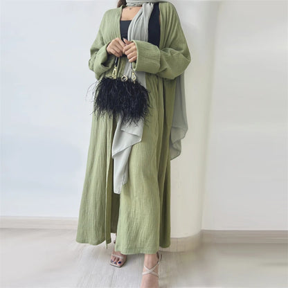 Modest Kimono Abaya Dubai Muslim Sets Islam Kaftan Dresses Kebaya Robe Femme Musulmane Abayas For Women Caftan Marocain Djellaba