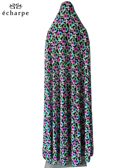 6XL Ramadan Muslim Pullover Sleeveless Dress Women Prayer Garment Arab Jibab Dubai Abaya Islamic Femmel Khimar Worship Robe.