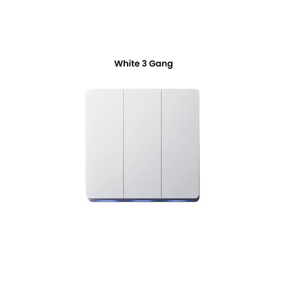 GIRIER Smart Lichtschalter WiFi Druckknopf Wandschalter Neutralleiter erforderlich 1/2/3/4 Gang Funktioniert mit Tuya Alexa Google Home