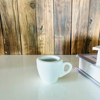 60ml White Espresso Italian Coffee Concentration Cup 9mm Thickened Cup Wall Cup Saucer Ceramic Coffee Cups Set Competition Cup.