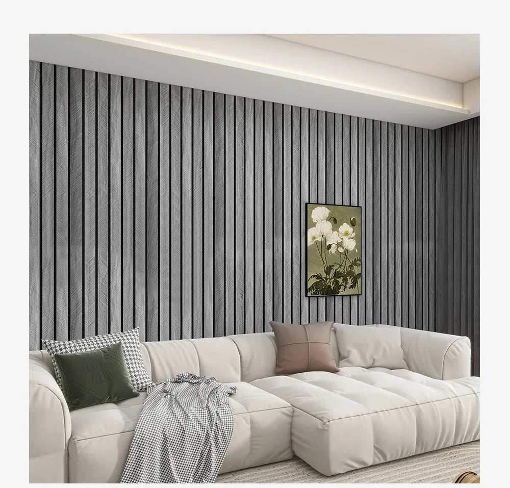 Faux Grille Wall Stickers Self Adhesive Wallpaper for Bedroom Walls Thick Foam Wood Grain Peel and Stick Wallpapers Home Decor