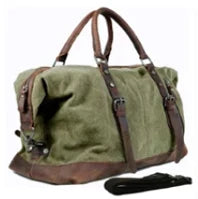 Vintage military Leinwand Leder männer reisetaschen Tragen auf Gepäck taschen Männer Duffel taschen reise tote große wochenende Tasche Übernachtung.
