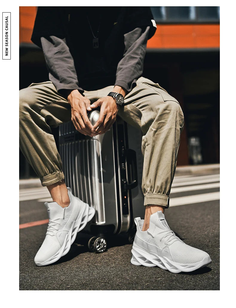 Men Shoes Breathable Fashion Mesh Running Shoes Man High Quality Unisex Light Tennis Baskets Athletic 2023 Sneakers for Men.