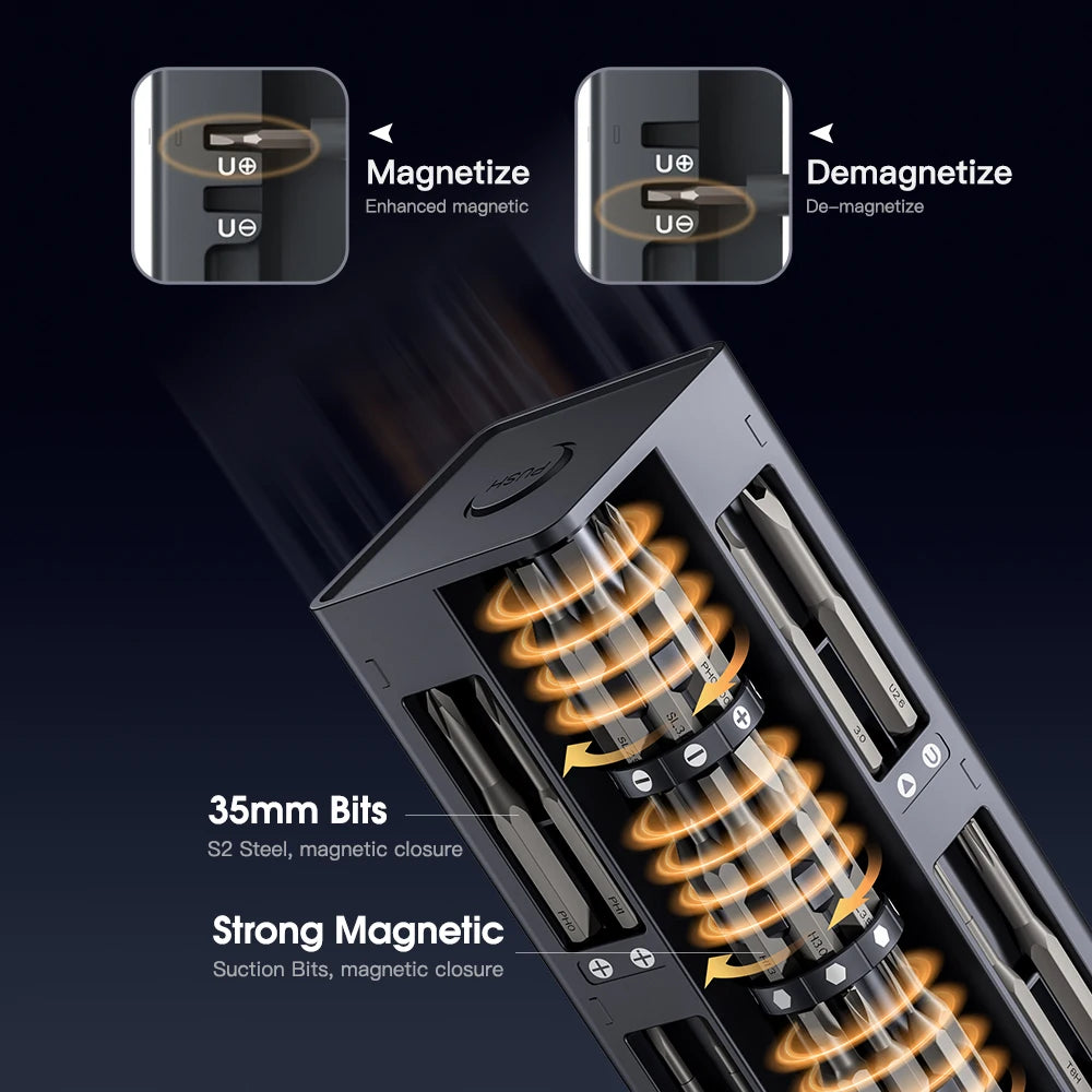 57-in-1-Elektrowerkzeug-Sets, wiederaufladbar, Präzisions-Elektroschrauber-Set, kabellos, Mini, kleine Bits, kabellose Reparatur von mobilen Zellen, Neu