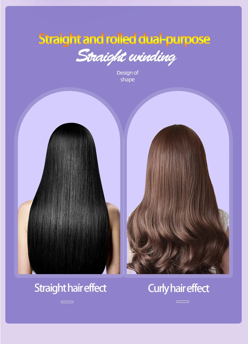 Women's Electric Hairbrush For Xiaomi Straight Hair Curly Hair 2 in 1 Negative Ion Hair Care 10 Seconds Quick Heating Hairbrush.