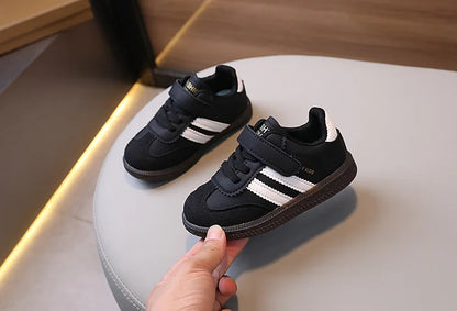 Spring Sport Shoes For Children PU Leather Ergonomics Kids Sneakers Soft-soled Children's Sneakers Boy's Girl's Tennis Shoes.