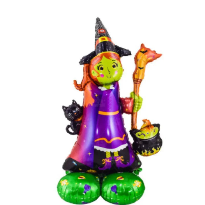 2025 Halloween Große Stehende Ballonbasis Skelett Kürbis Geisterbaum Halloween Aufblasbare Luftballons Partydekorationen Zubehör.