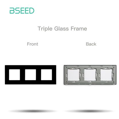 BSEED Zigbee Touch Schalter Funktion Basis 1/2/3Weg Glas Panels EU Wand Smart Steckdose Tuya Smart Leben App DIY Teile Nur.