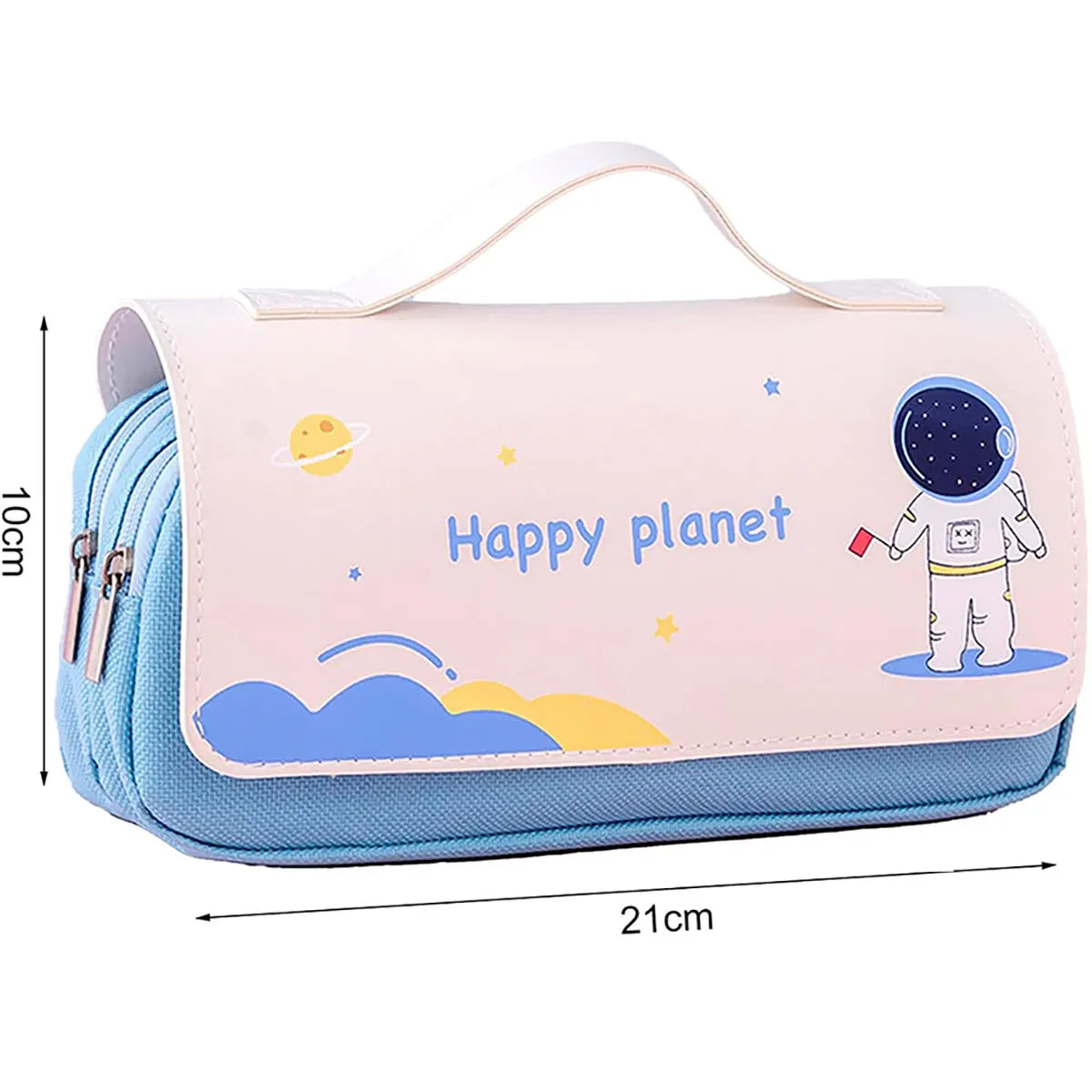 Kawaii Federmäppchen, großes Fassungsvermögen, Astronautenbeutel, wasserdicht, waschbar, Leder, Stiftbox, Schule, Bürobedarf, Schreibwaren.