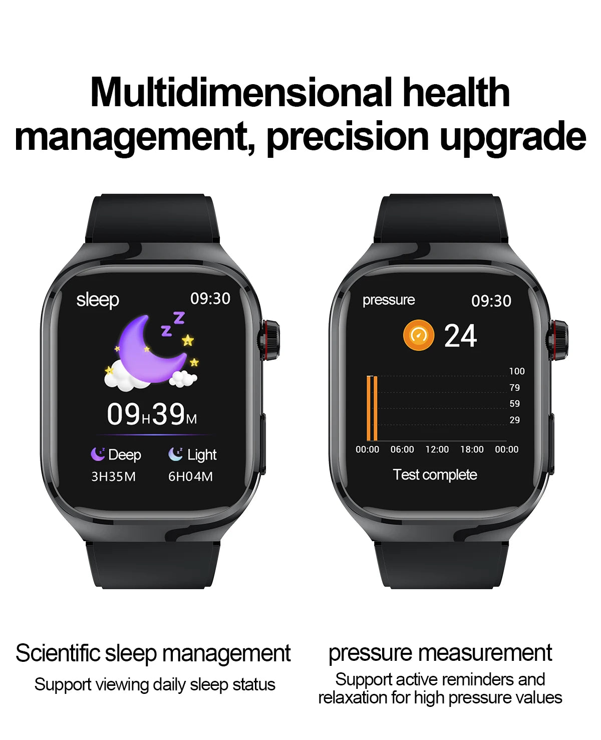 2025 New AI Intelligent Diagnosis ECG+PPG Smartwatch Health Protection Blood Lipids Uric Acid Heart Rate BT Call Smart Watch Men