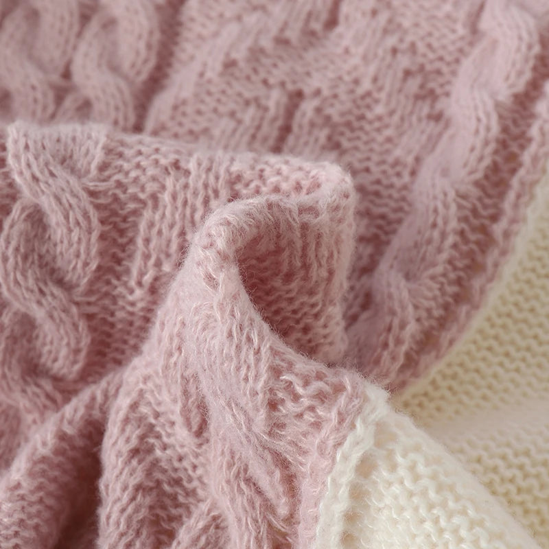 ZANZEA 2025 Autumn Patchwork Sweaters Women Pullovers Kintted Jumper Stylish Long Sleeve Winter Sweater O Neck Jumper Streetwear.