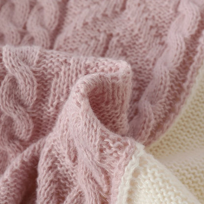 ZANZEA 2025 Autumn Patchwork Sweaters Women Pullovers Kintted Jumper Stylish Long Sleeve Winter Sweater O Neck Jumper Streetwear.