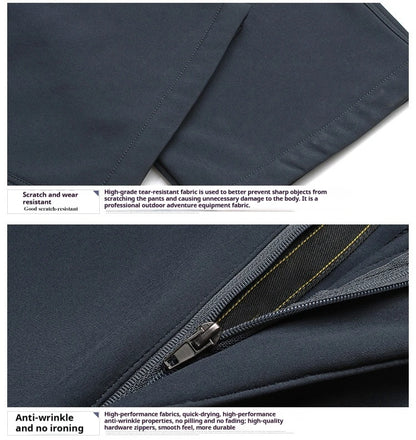 2025 New Trendy Two Wear Outdoor Windproof and Waterproof Tactical Pants for Men and Women Climbing Work Pants.