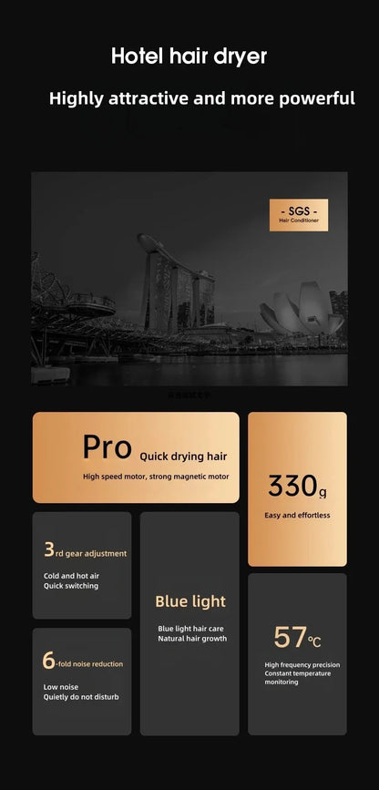 220V wall mounted Hotel Hair Dryer for Bathroom,Restroom Professional Blow Dryer,with Stand Rack,Specialised Motor for Hotel