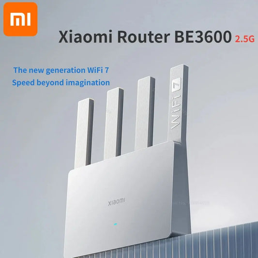 Xiaomi Router BE3600 WiFi 7 Dual-Band Qualcomm quad-core Gaming Acceleration 3570Mbps Dual WAN LAN Mesh Network Repeater VPN.