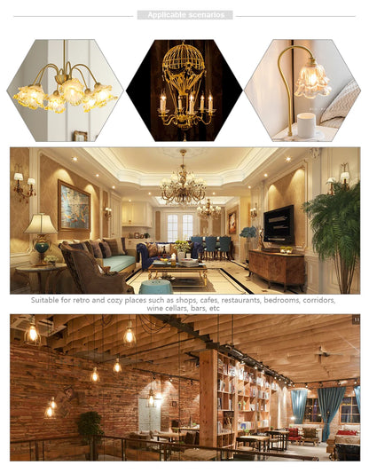 E14 E27 Spirale Licht G80 G95 G125 LED Glühlampe 220V 4W 2200K Retro Vintage Lampen dekorative Beleuchtung dimmbare Edison Lampe.