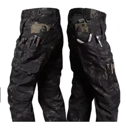 Wear Resistant Work Pant Man Multi-pocket Straight Cargo Trousers Outdoor Jogging Tactical Pants Spring Autumn Casual Trousers.