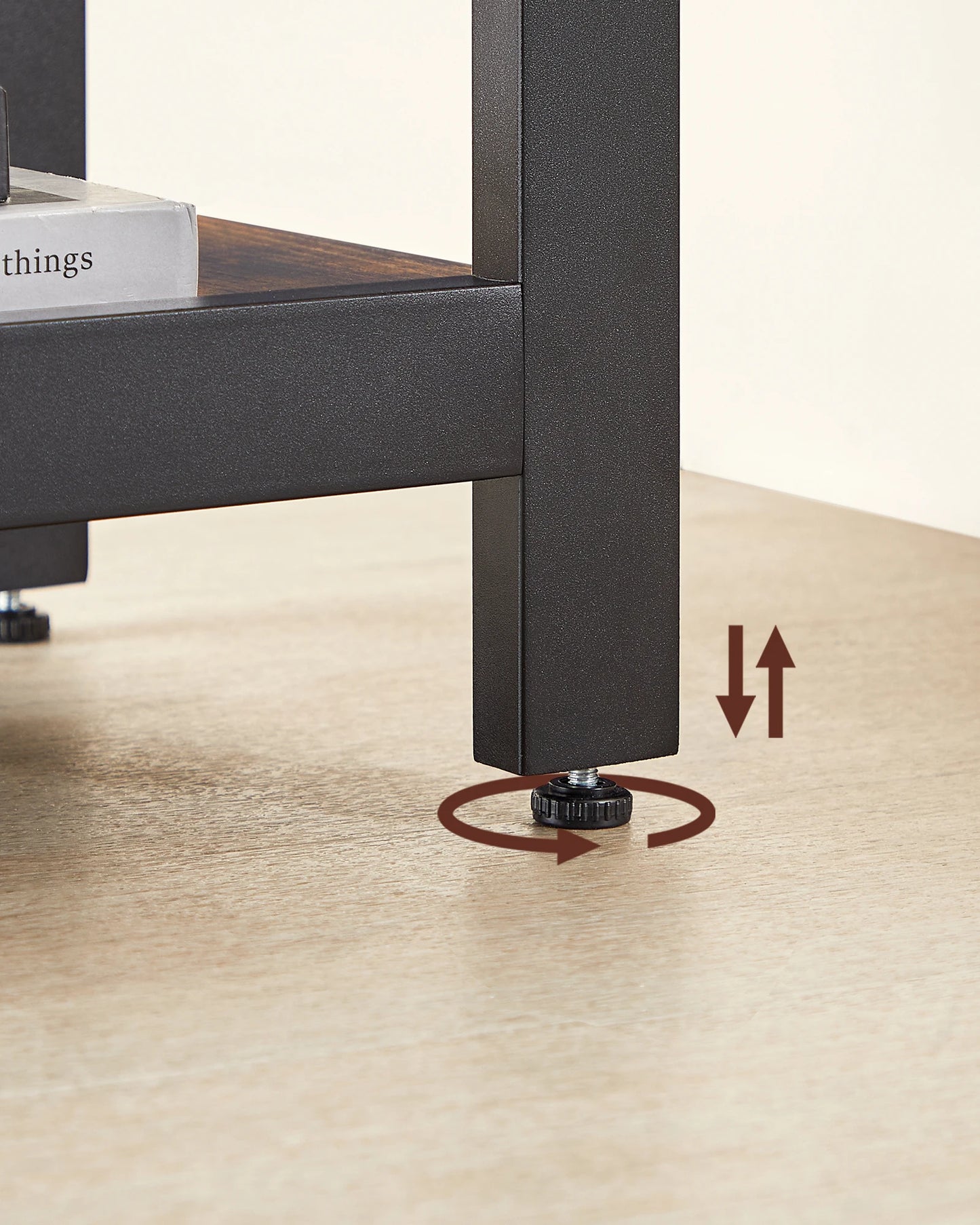 VASAGLE Schreibtisch Computertisch, L-förm Eckschreibtisch mit 2 Ablagen