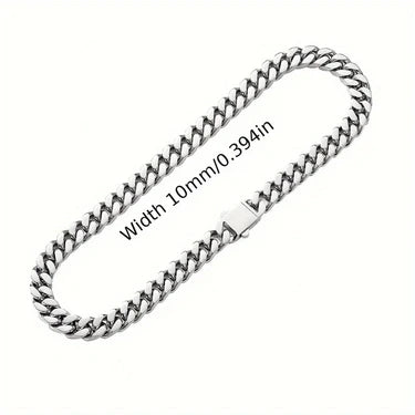 316 Stainless Steel Plated 18k Gold Fashion Crypto Cuban Chain Miami Rap Hip Hop Men's Bracelet Accessory