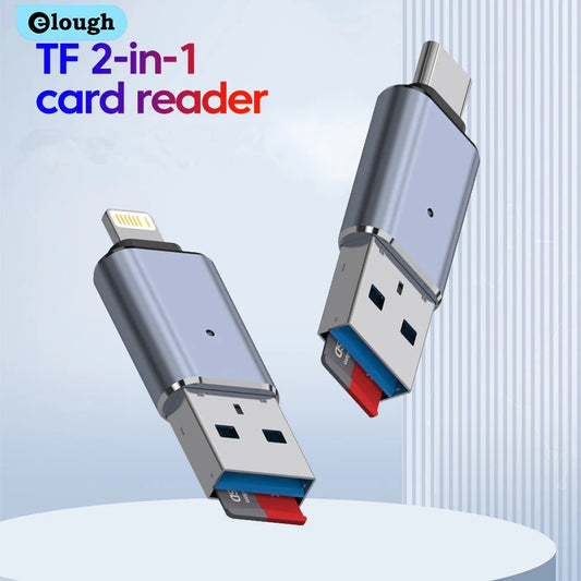 Elough USB 3.0 Card Reader SD TF Card Reader Lightning adaptador usb a tipo c High Speed Cardreader For iPhone Accessories.