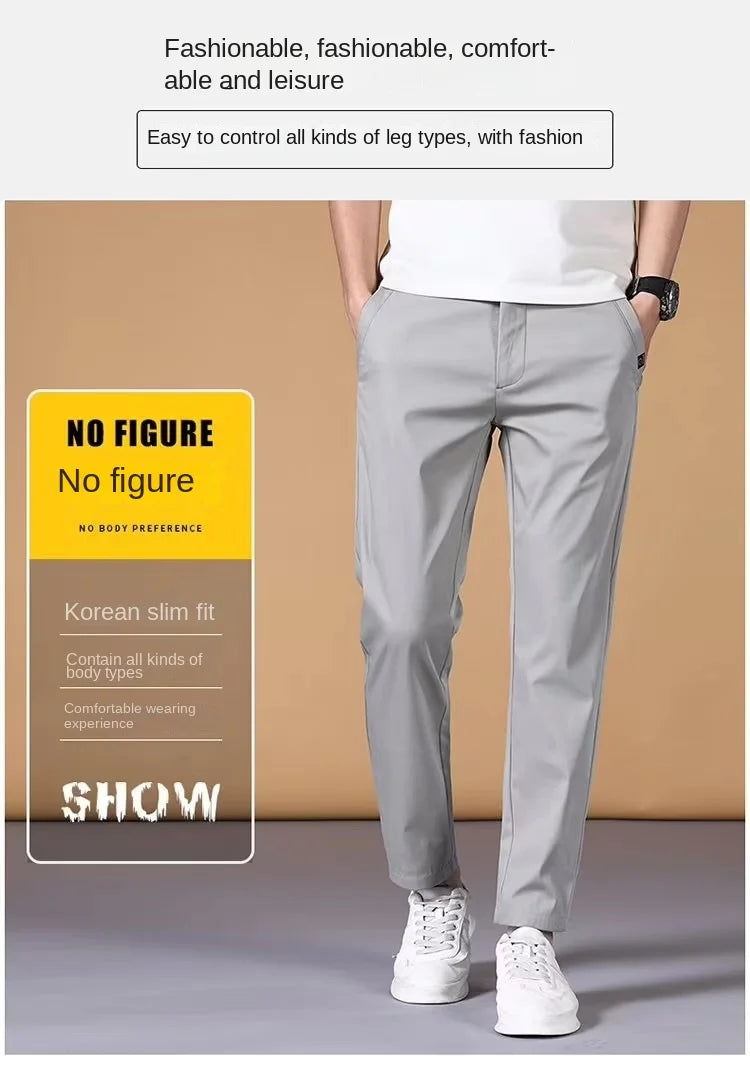 Fashion Men's Pants Summer Suit Pants Casual Korean Men's Pants Joggers Men Streetwear Casual Sports Pants.