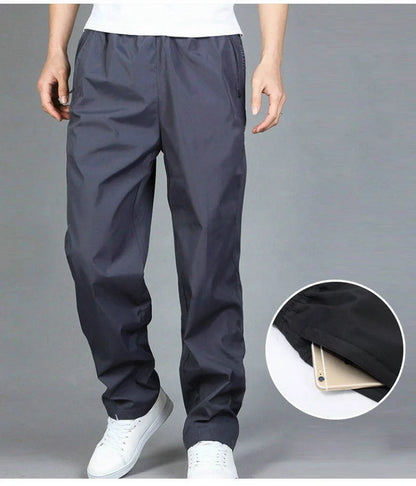 Men's Pants Sweatpant Quick Dry Breathable Pants Spring Sports Trouser Elastic Waist Straight Wide Joggers Running Tracksuit Men.