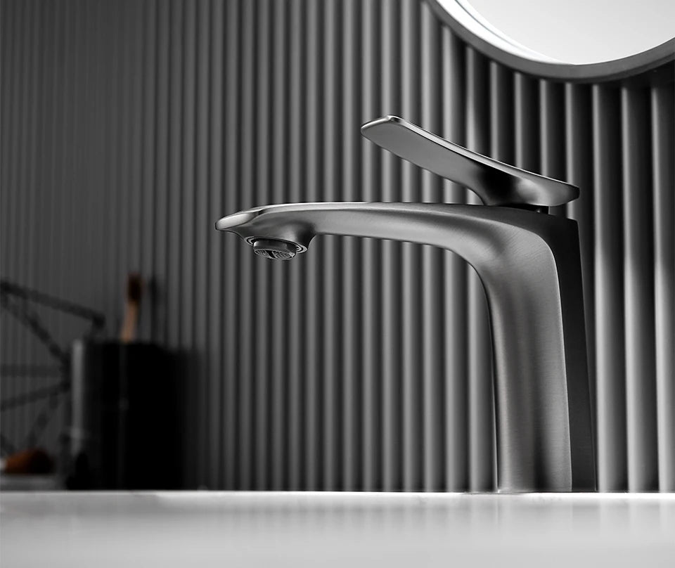 VGX Luxury Bathroom Faucets Basin Mixer Sink Faucet Gourmet Washbasin Tapware Hot Cold Water Tap Brass Chrome Black Brushed Gold