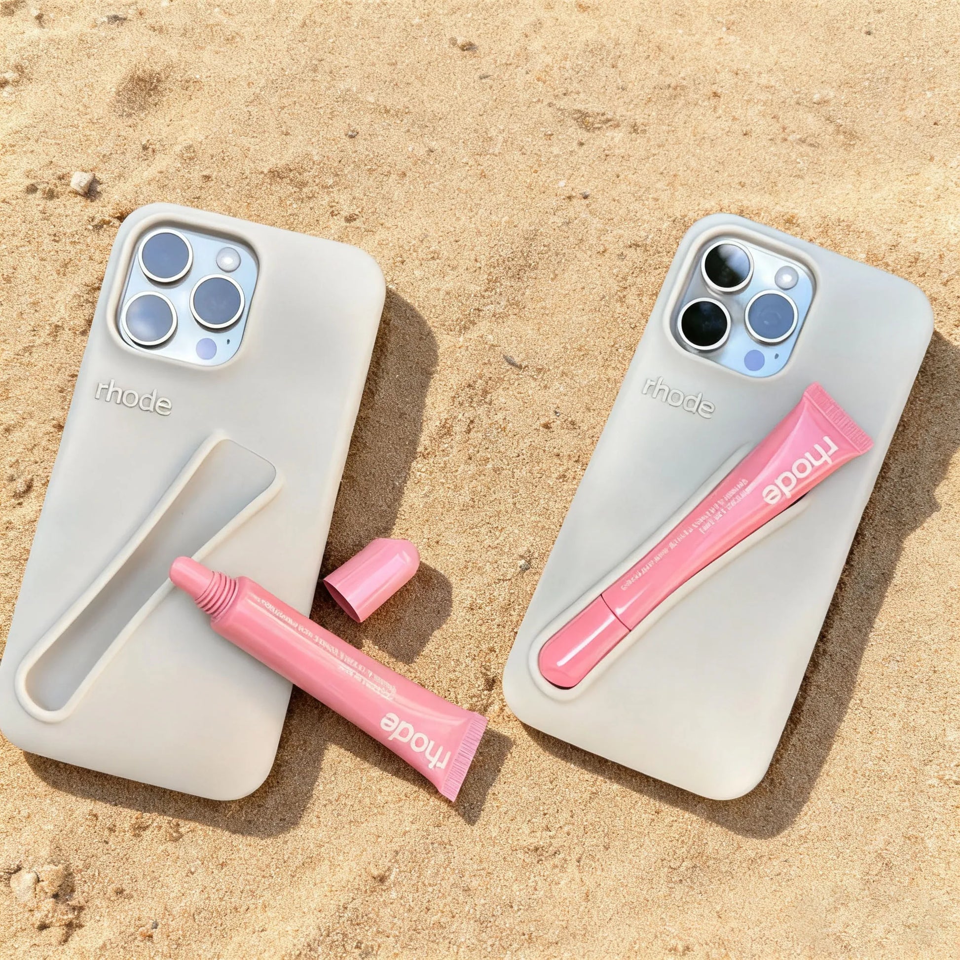 Phone Case for IPhone 15 16 14 13 12 11 Pro Max Plus 17 Air Lip Gloss Holder Silicone Shockproof Cover with Box and Lipstick.