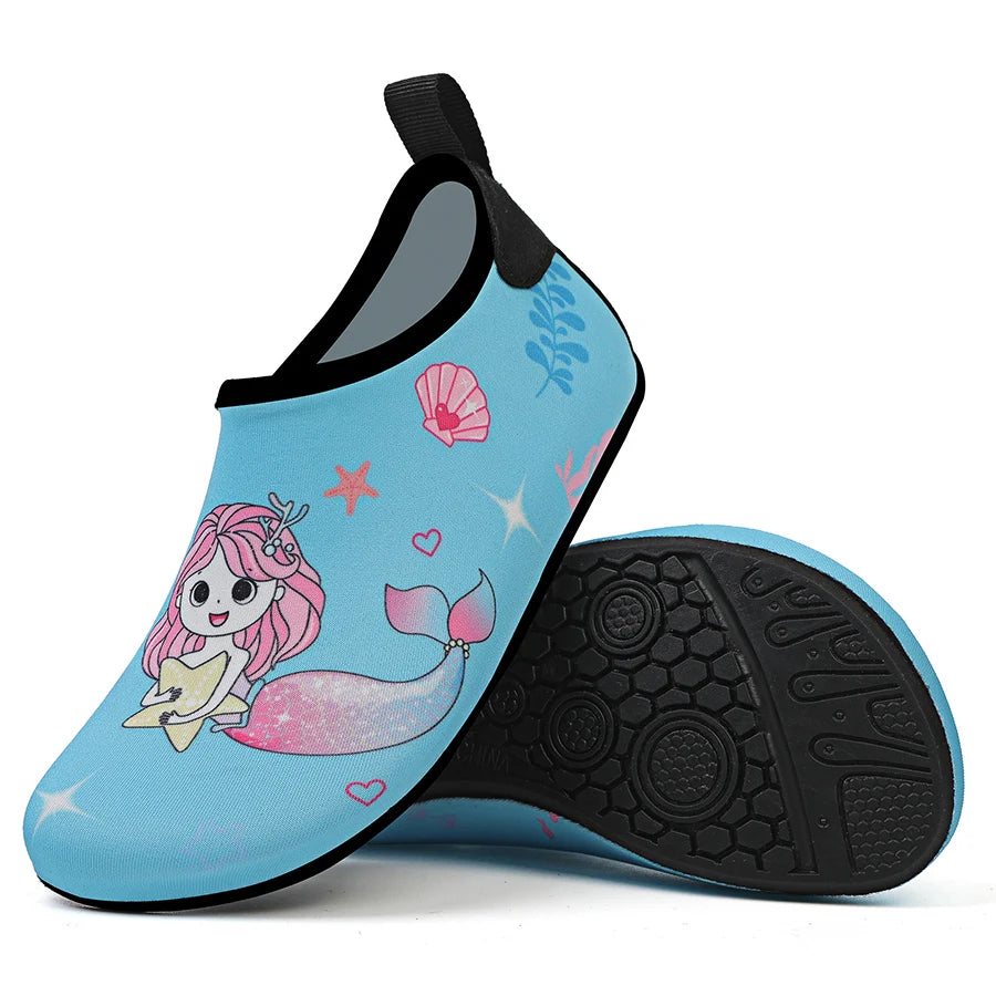 Children Beach Shoes Baby Soft Floor Indoor Slipper Snorkeling Swim Socks Boys And Girls Anti-Slip Home Barefoot Kids Slippers.
